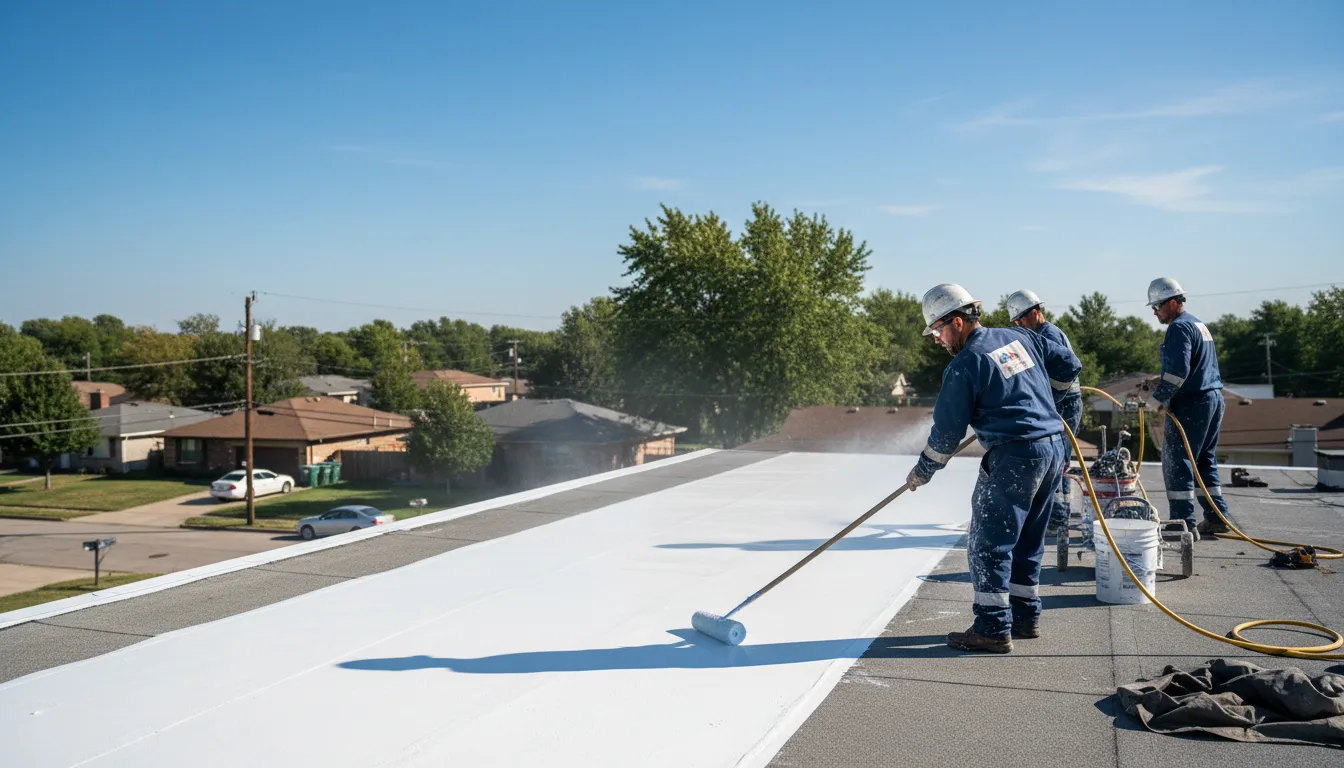 Commercial roof coating in Luxor, PA near me